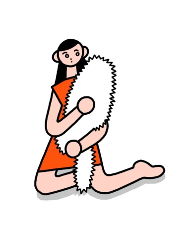 猫の概念を抱く人 image